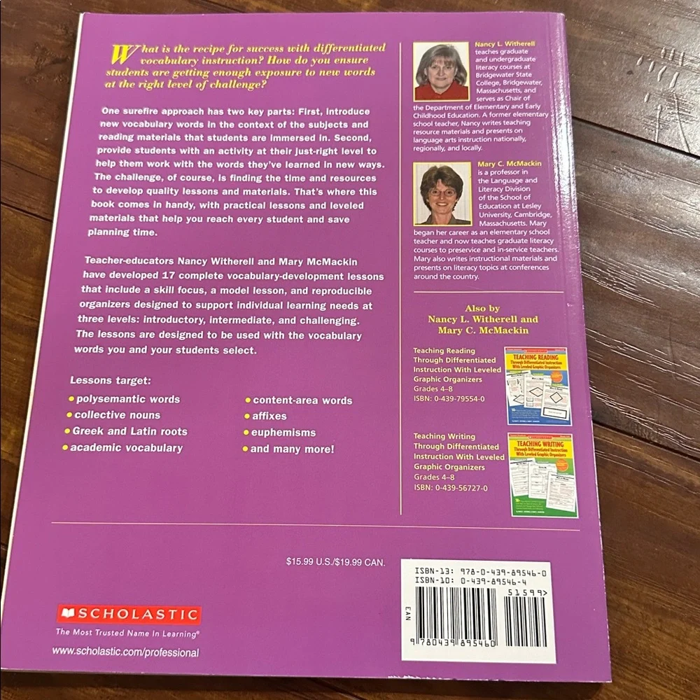 Teaching Vocabulary With Leveled Graphic Organizers (Grades 4-8)
